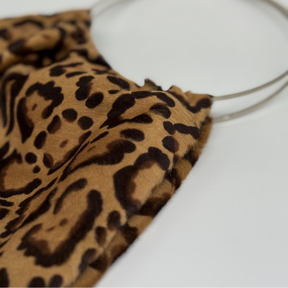 Fendi Leopard Print Hobo Bag with Black Accents - Picture 7 of 15